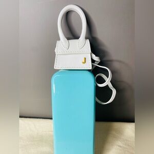 Jacquemus White Leather Micro Le Petit Chiquito Bag.